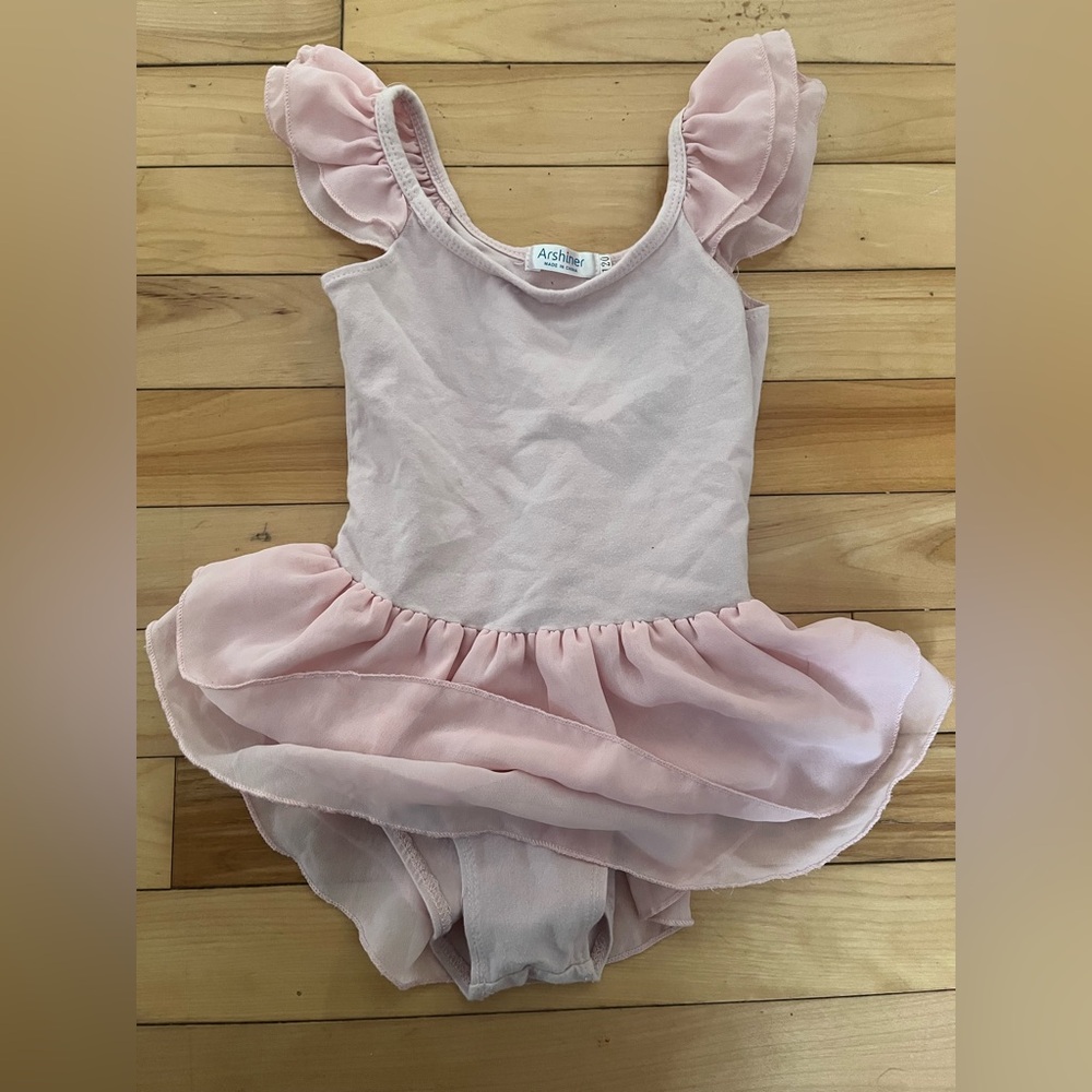 Pink Arshiner Kids Girls Classic Short Sleeve Dance Ballet Dress